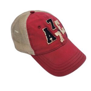American Eagle AE77 Red Trucker Cap Hat OS